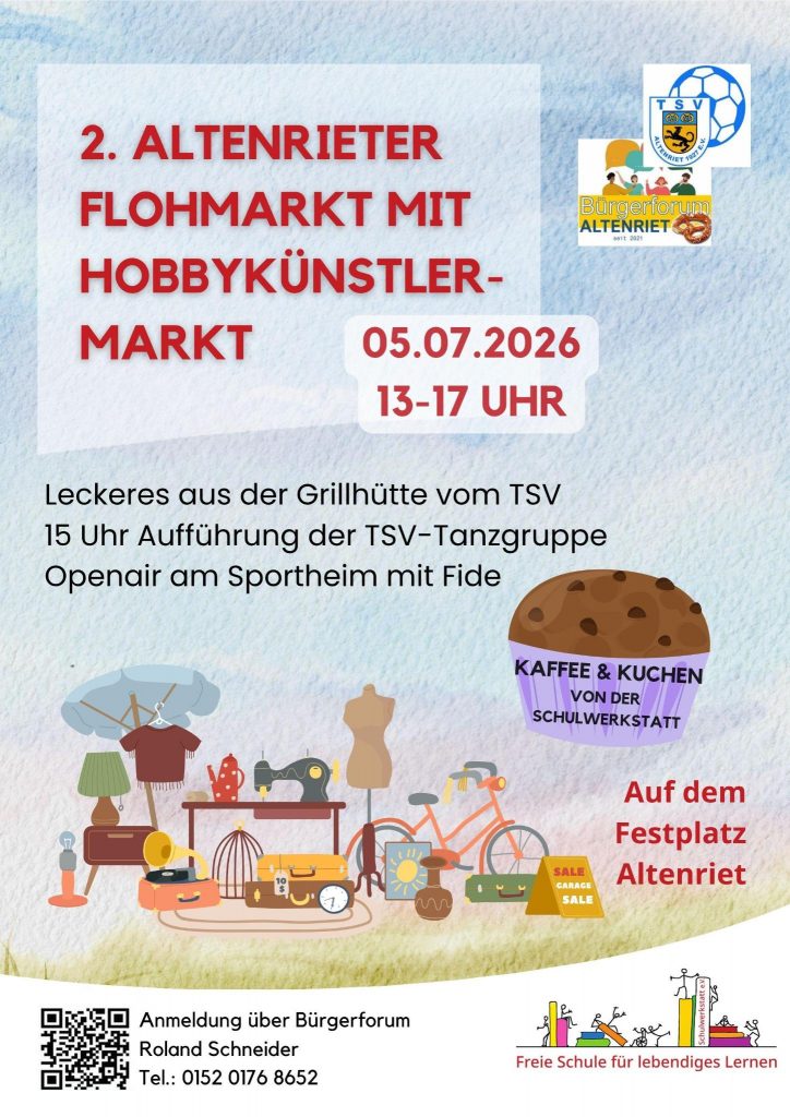 2. Altenrieter Flohmarkt mit Hobbykünstlermarkt